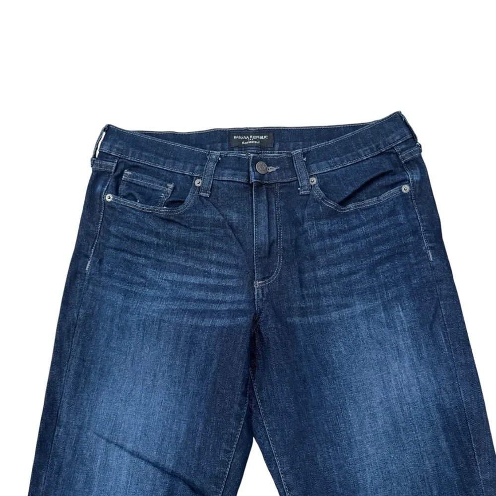 Banana Republic Factory Dark Blue Slim Bootcut Jeans